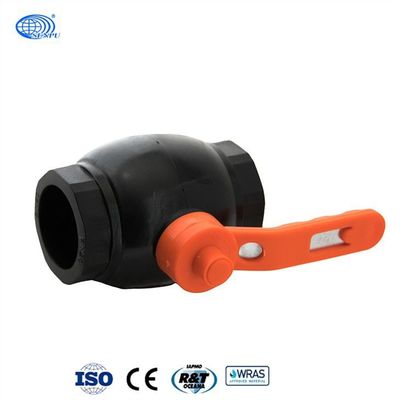 20 mm bis 160 mm HDPE-Rohrverschraubungen HDPE-Kugelhähne mit Stahlkern