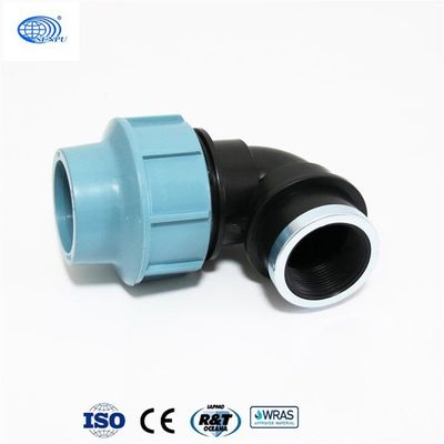 ISO14001 blaue HDPE-Klemmverschraubung für Polyrohr