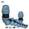 ISO14001 blaue HDPE-Klemmverschraubung für Polyrohr
