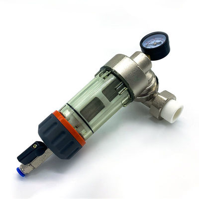Sediment-Spin-Down-Wasserfiltersystem, 50 Mikron, wiederverwendbarer, spülbarer Vorfilter